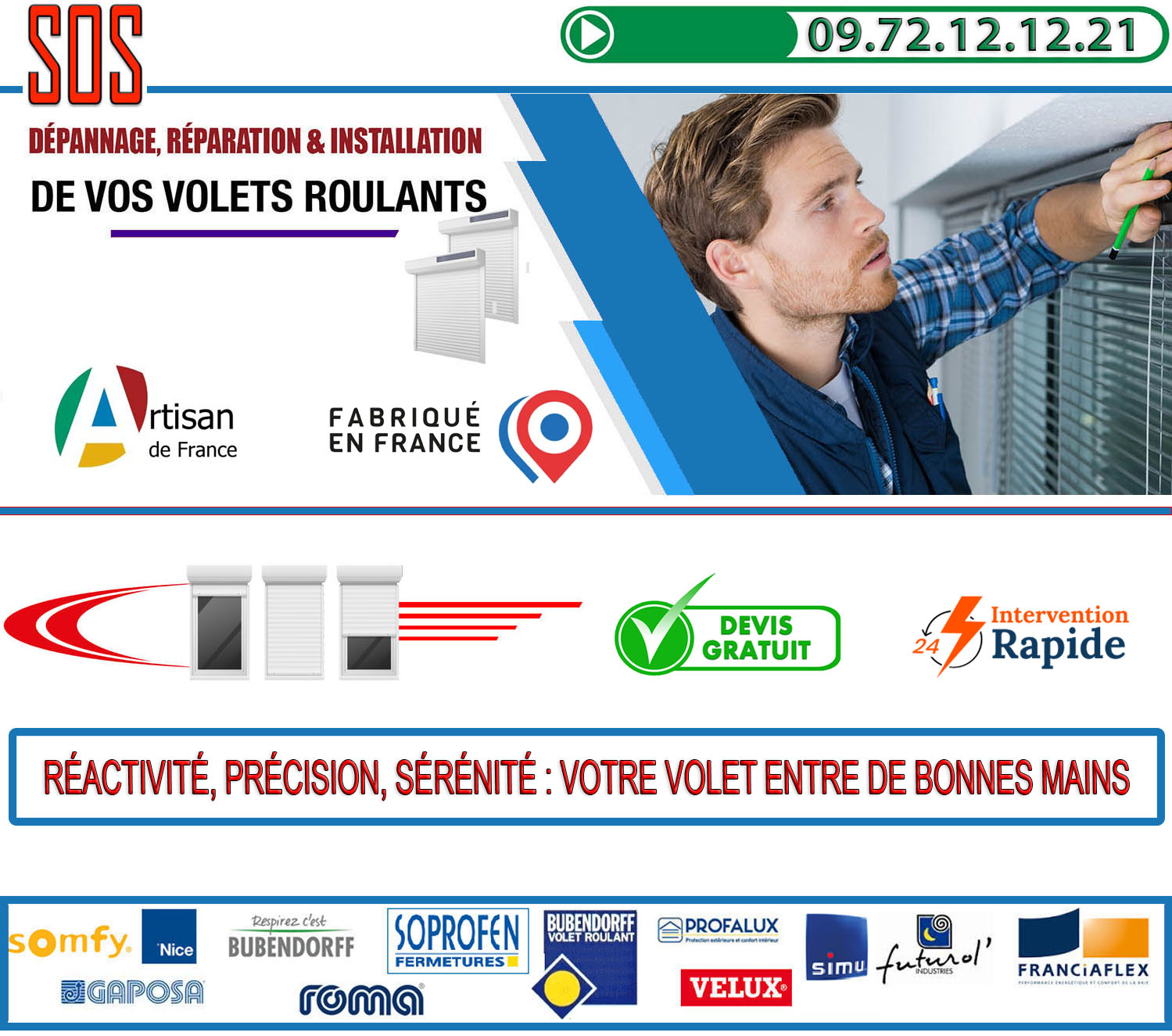 Depannage volet roulant Le Plessis Bouchard